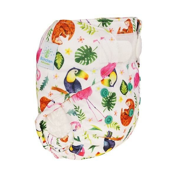 Blümchen Neugeborenenüberhose (3-6 kg)