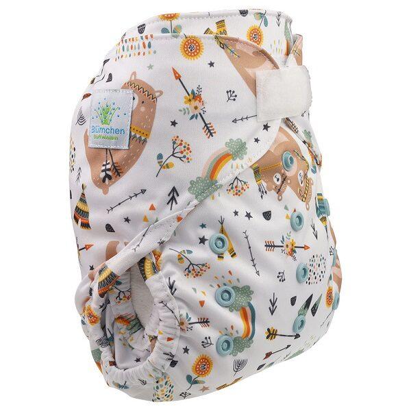 Blümchen Überhose OS (3,5-16 kg) Klett