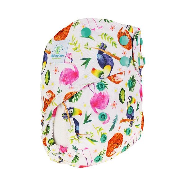 Blümchen 2in1 Überhose Gr. OS (3-16 kg)