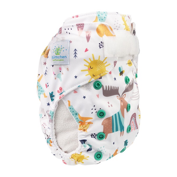 Blümchen Taschenwindel OneSize (3-16kg) Klettverschluss – Bild 3